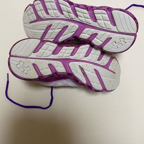 Under Armour 4D Micro Foam Purple/White Sneakers - Picture 7 of 9